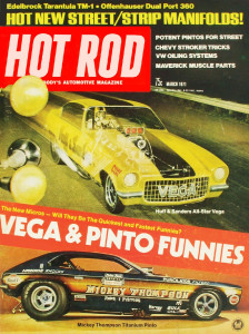 HOT ROD 1971 MAR - Mickey Thompson, Ray Elder